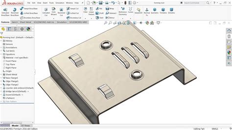 sheet metal forming SolidWorks